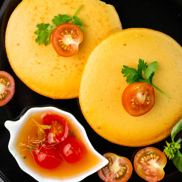 Chickpeas Pancake Tangy Tomato, Mint & Beans Sprout