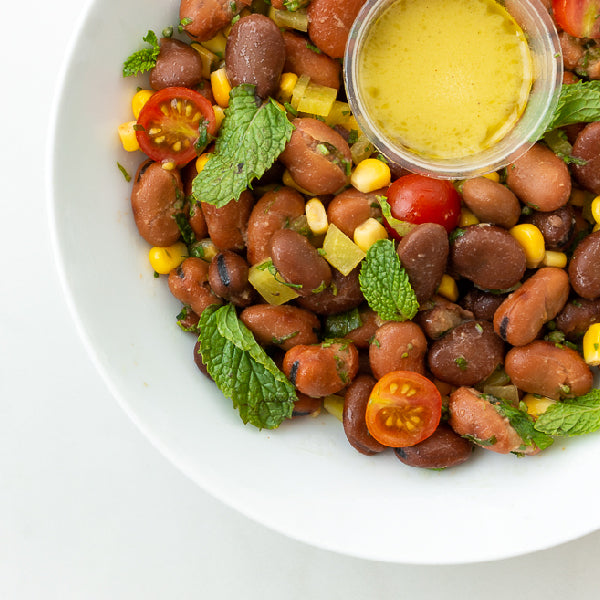 Three Bean Salad with Lemon Dressing