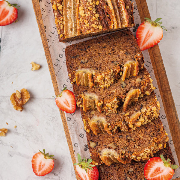 Paleo Gluten Free Banana and Walnut Bread with Pumpkin Butter