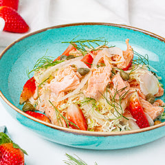 Salmon and Fennel Dinner Salad with Olive Oil
