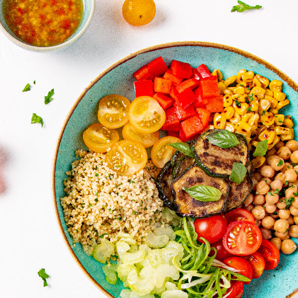 Summer Millets Bowl and Grilled Tofu