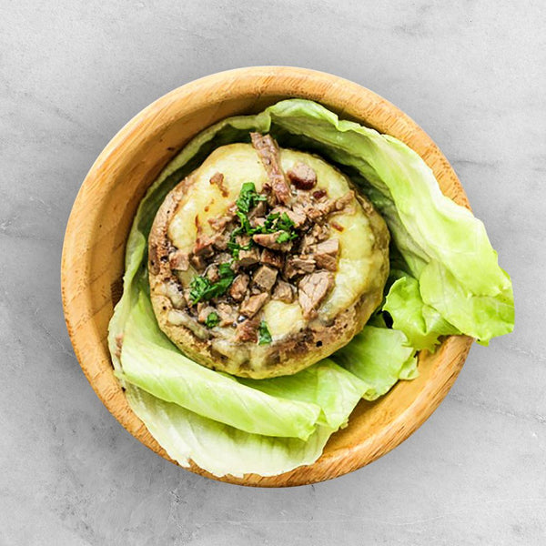 Beef and Cheese Stuffed Mushrooms