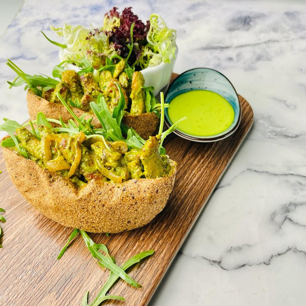 Chicken Chimichurri Sandwich with Chimmi Mayo ,Garden salad +