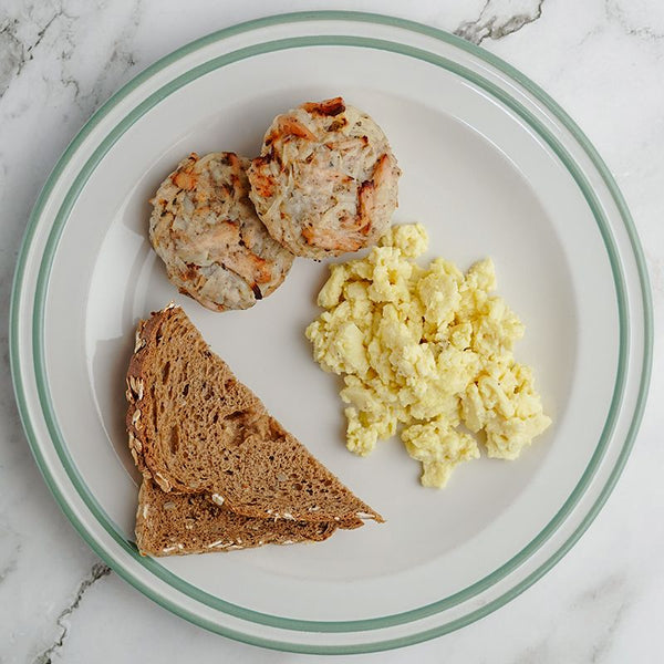 Chicken Hash Brown and Scrambled Egg with Multigrain Bread