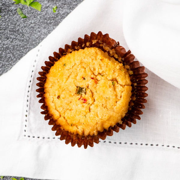 Courgette & Bell Pepper, Eggless Savoury Muffin