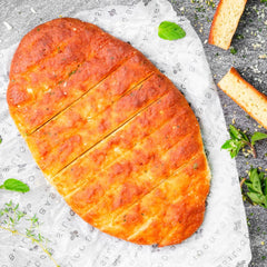 Keto Garlic Bread with Cheese Dip
