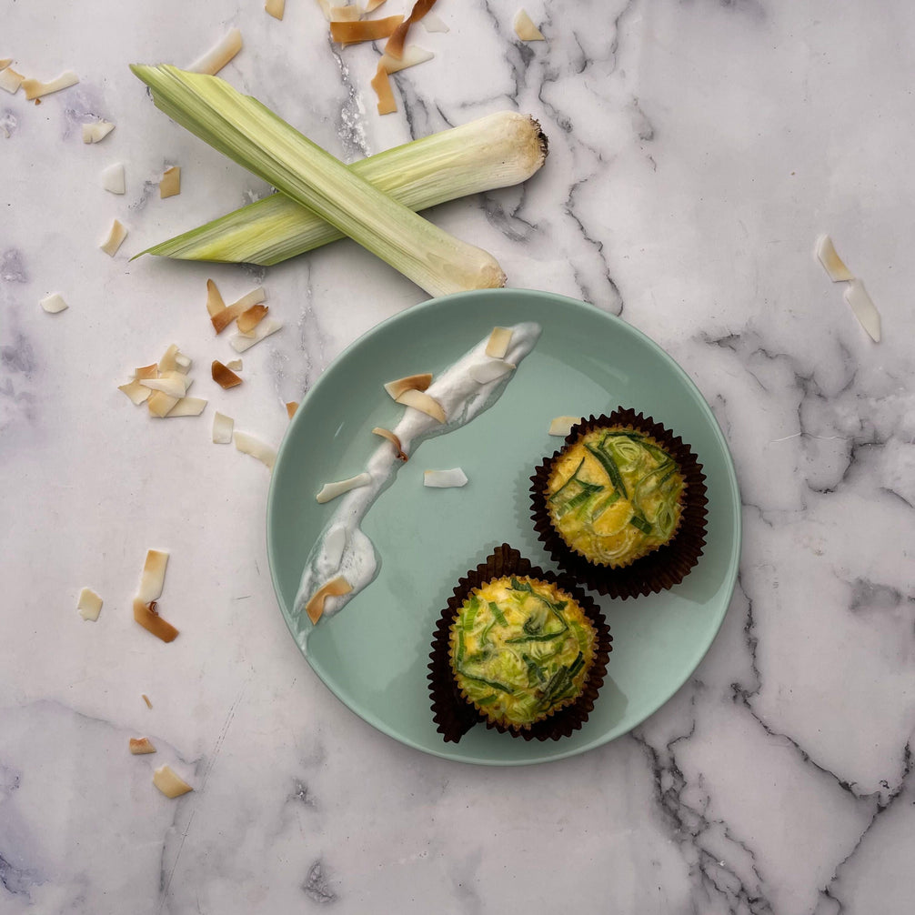 Leek Egg Cups with Coconut Garlic Sauce – Basiligo