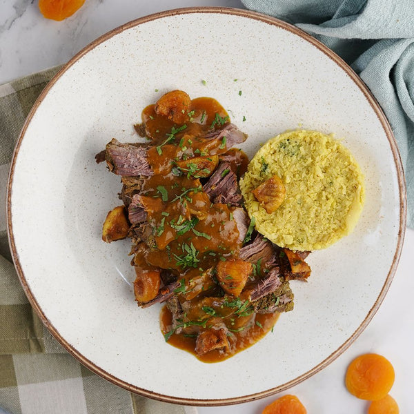 Moroccan style Lamb Shanks, Cauliflower rice
