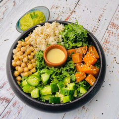 Superfood Bowl with Turmeric and Tahini Dressing