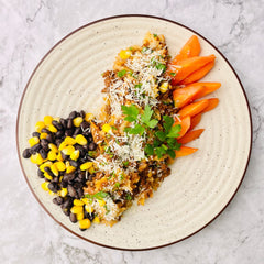 Taco Style Beef with Leek Potato Fusilli Pasta