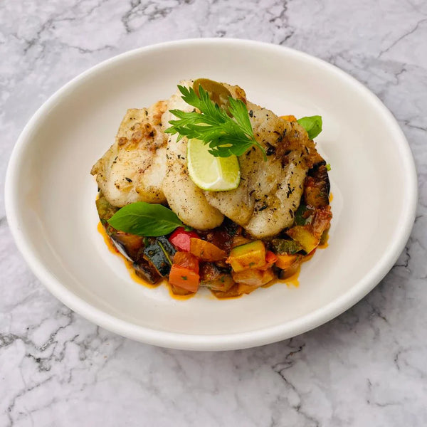 Italian Pan Seared Fish with Ratatouille - 2500