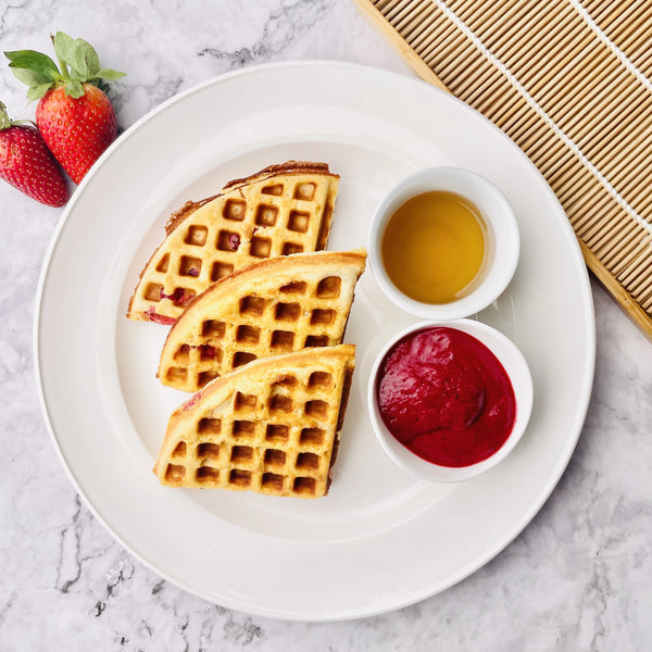 Cranberry Waffle with Greek Yoghurt