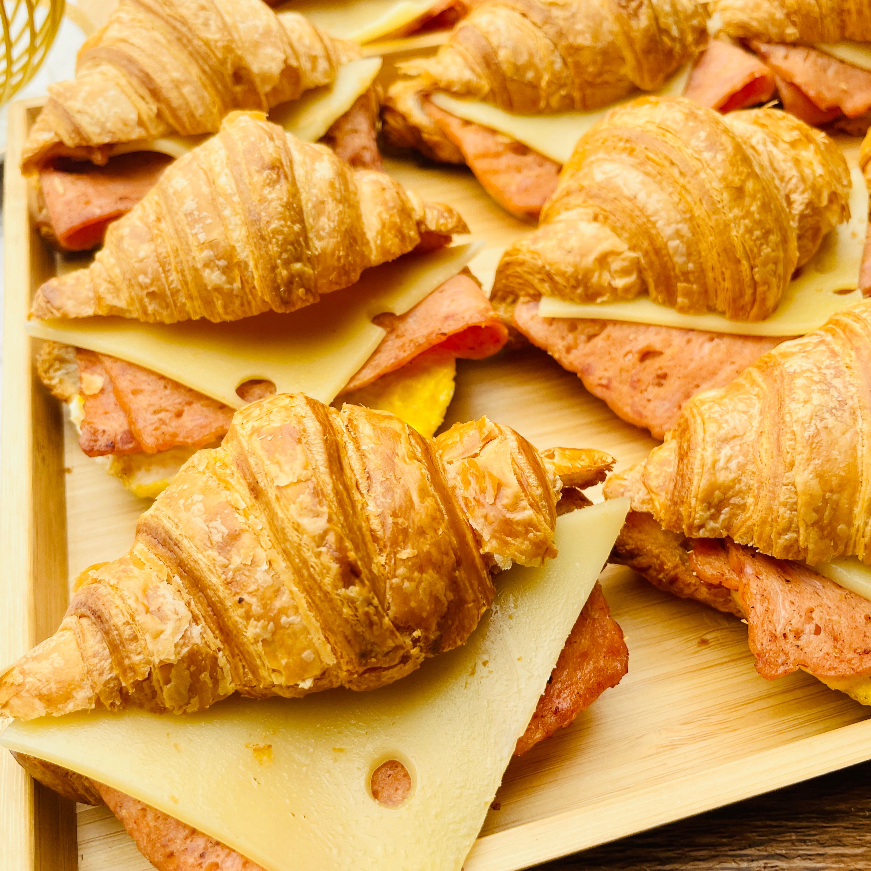 Egg, Cheese & Turkey Croissants – 12pcs | Basiligo