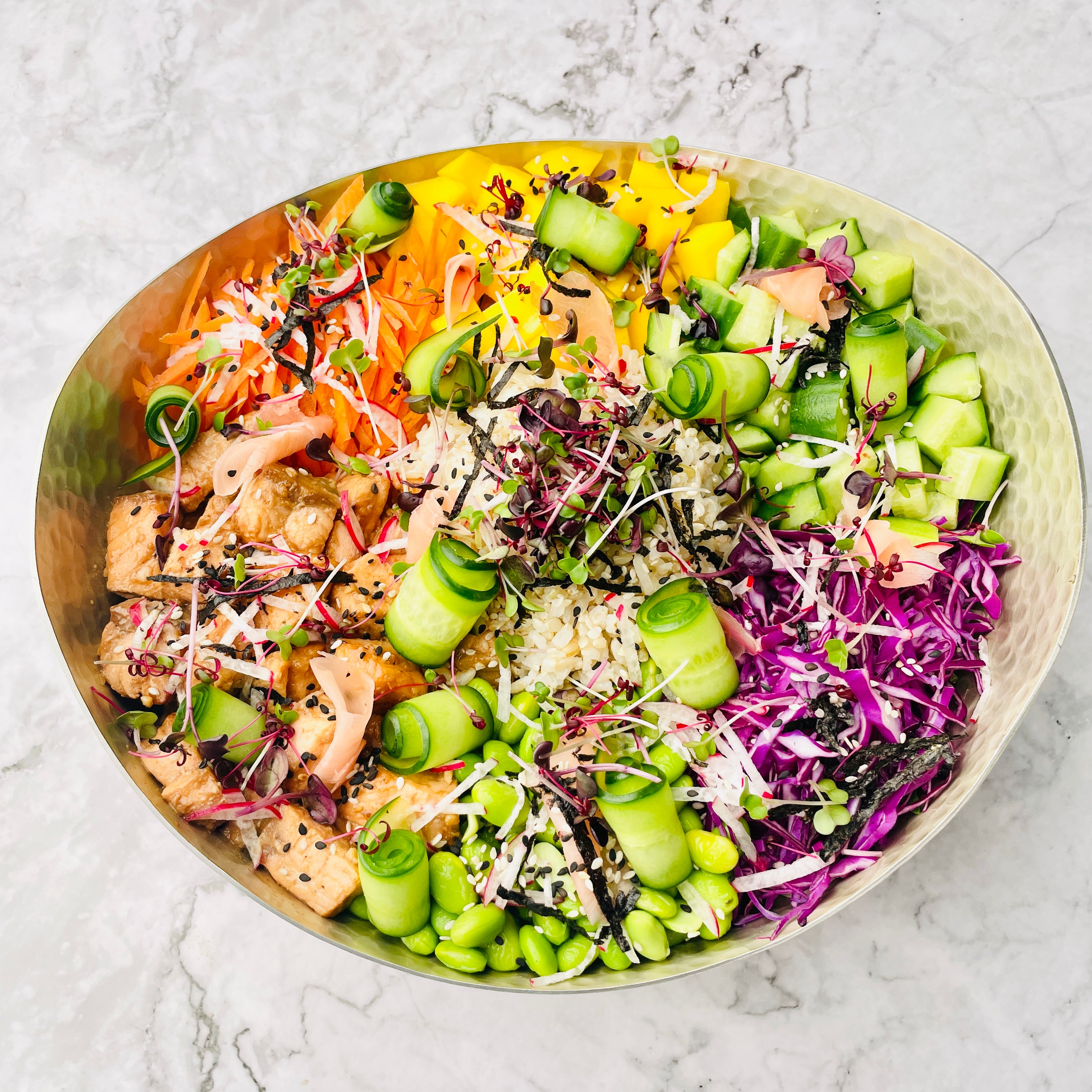 Salmon Poke Bowl - Med Bowl – Basiligo
