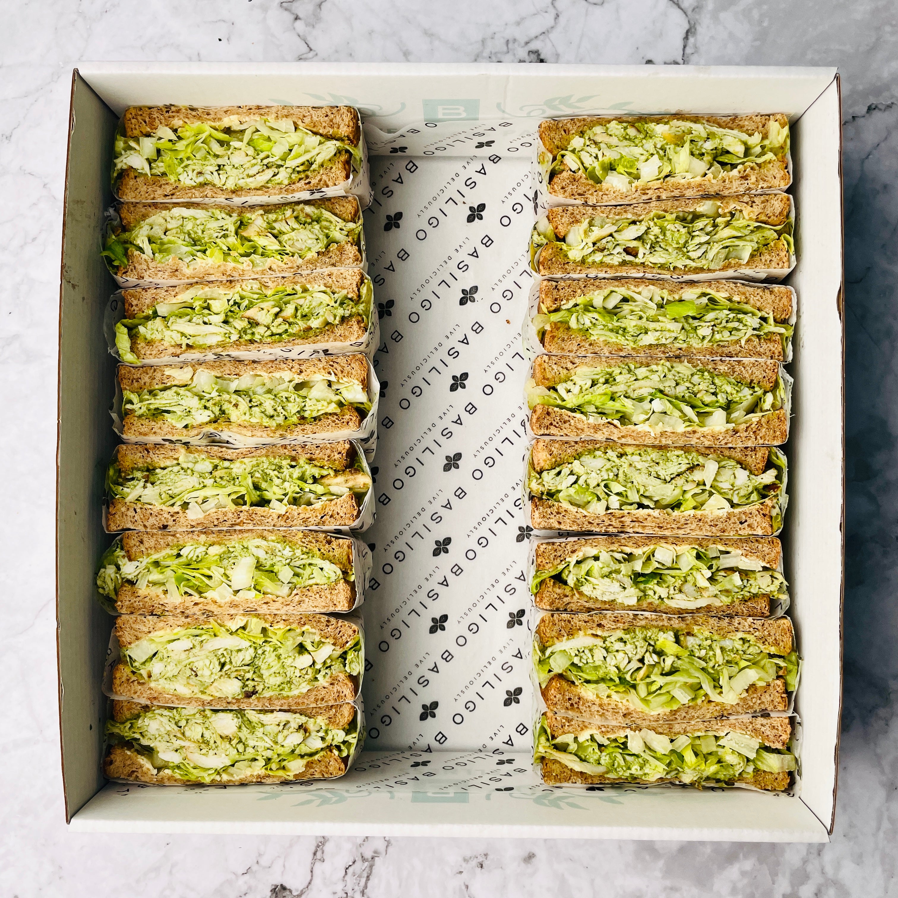 Chicken Homemade Pesto Sandwich – 12pcs of Fresh Flavour – Basiligo