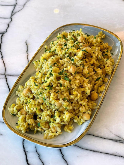 Chickpeas & Brown Rice Pilaf